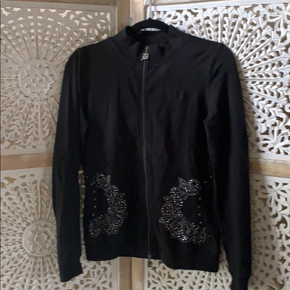 BCBG zip up active/ lounge wear jacket